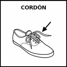 CORDÓN - Pictograma (blanco y negro)