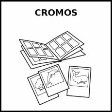 CROMOS - Pictograma (blanco y negro)