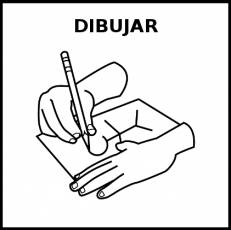 DIBUJAR - Pictograma (blanco y negro)