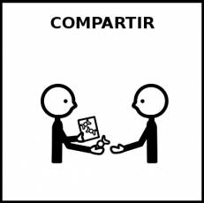 COMPARTIR - Pictograma (blanco y negro)