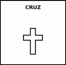 CRUZ - Pictograma (blanco y negro)