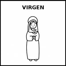 VIRGEN - Pictograma (blanco y negro)