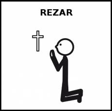 REZAR - Pictograma (blanco y negro)