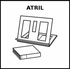 ATRIL - Pictograma (blanco y negro)
