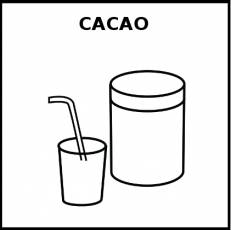 CACAO - Pictograma (blanco y negro)