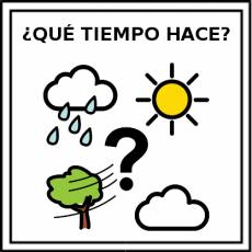 ¿QUÉ TIEMPO HACE? - Pictograma (color)