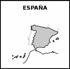 ESPAÑA - Pictograma (blanco y negro)