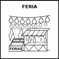 FERIA - Pictograma (blanco y negro)