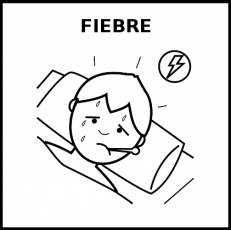 FIEBRE - Pictograma (blanco y negro)