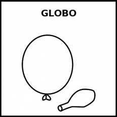 GLOBO - Pictograma (blanco y negro)