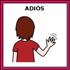 ADIÓS - Pictograma (color)