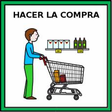 HACER LA COMPRA - Pictograma (color)