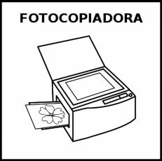 FOTOCOPIADORA - Pictograma (blanco y negro)