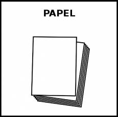 PAPEL (FOLIO) - Pictograma (blanco y negro)