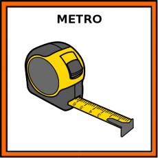 METRO (UNIDAD DE MEDIDA) - Pictograma (color)