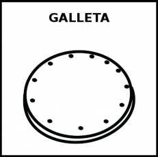 GALLETA - Pictograma (blanco y negro)