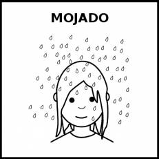 MOJADO - Pictograma (blanco y negro)