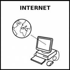 INTERNET - Pictograma (blanco y negro)