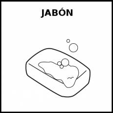 JABÓN - Pictograma (blanco y negro)