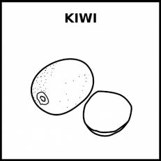 KIWI - Pictograma (blanco y negro)