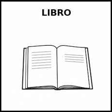 LIBRO - Pictograma (blanco y negro)
