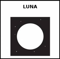 LUNA - Pictograma (blanco y negro)
