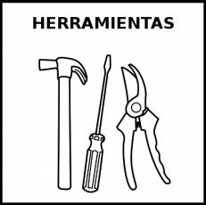 HERRAMIENTAS - Pictograma (blanco y negro)