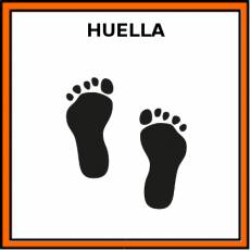 HUELLA (PIE) - Pictograma (color)