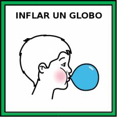 INFLAR UN GLOBO - Pictograma (color)