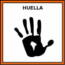 HUELLA (MANO) - Pictograma (color)