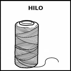HILO - Pictograma (blanco y negro)