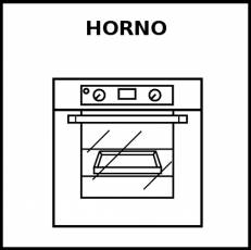 HORNO - Pictograma (blanco y negro)