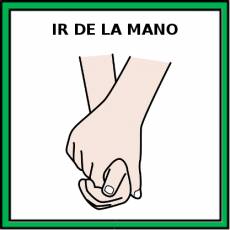 IR DE LA MANO - Pictograma (color)