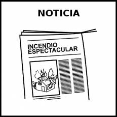 NOTICIA - Pictograma (blanco y negro)