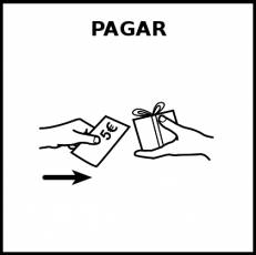 PAGAR - Pictograma (blanco y negro)