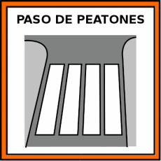 PASO DE PEATONES - Pictograma (color)