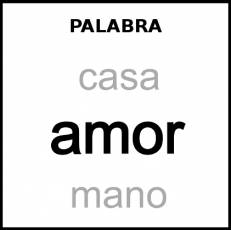 PALABRA - Pictograma (blanco y negro)