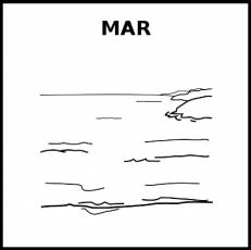 MAR - Pictograma (blanco y negro)