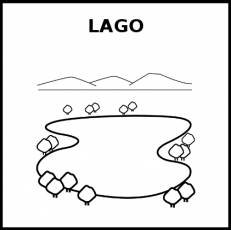 LAGO - Pictograma (blanco y negro)