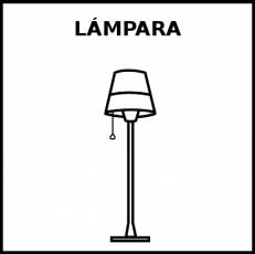 LÁMPARA - Pictograma (blanco y negro)