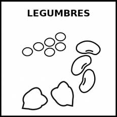 LEGUMBRES - Pictograma (blanco y negro)