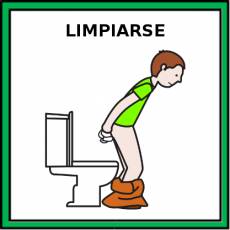 LIMPIARSE (EL CULO) - Pictograma (color)
