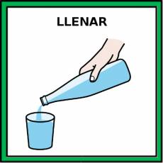 LLENAR (UN VASO) - Pictograma (color)