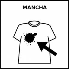 MANCHA - Pictograma (blanco y negro)