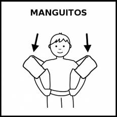 MANGUITOS - Pictograma (blanco y negro)