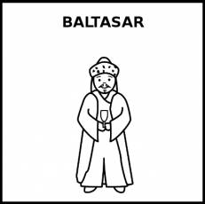 BALTASAR - Pictograma (blanco y negro)