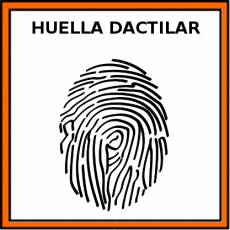 HUELLA DACTILAR - Pictograma (color)