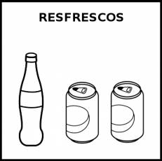 REFRESCOS - Pictograma (blanco y negro)