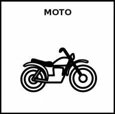 MOTO - Pictograma (blanco y negro)