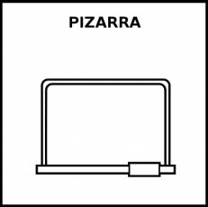 PIZARRA - Pictograma (blanco y negro)